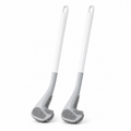 Golf Brush Toilet Brush Pack of 2 – 360° Silicone Toilet Cleaning Brush with Flexible Head, Deep Cleaning Bristles, Quick Dry Bathroom Cleaner Brush